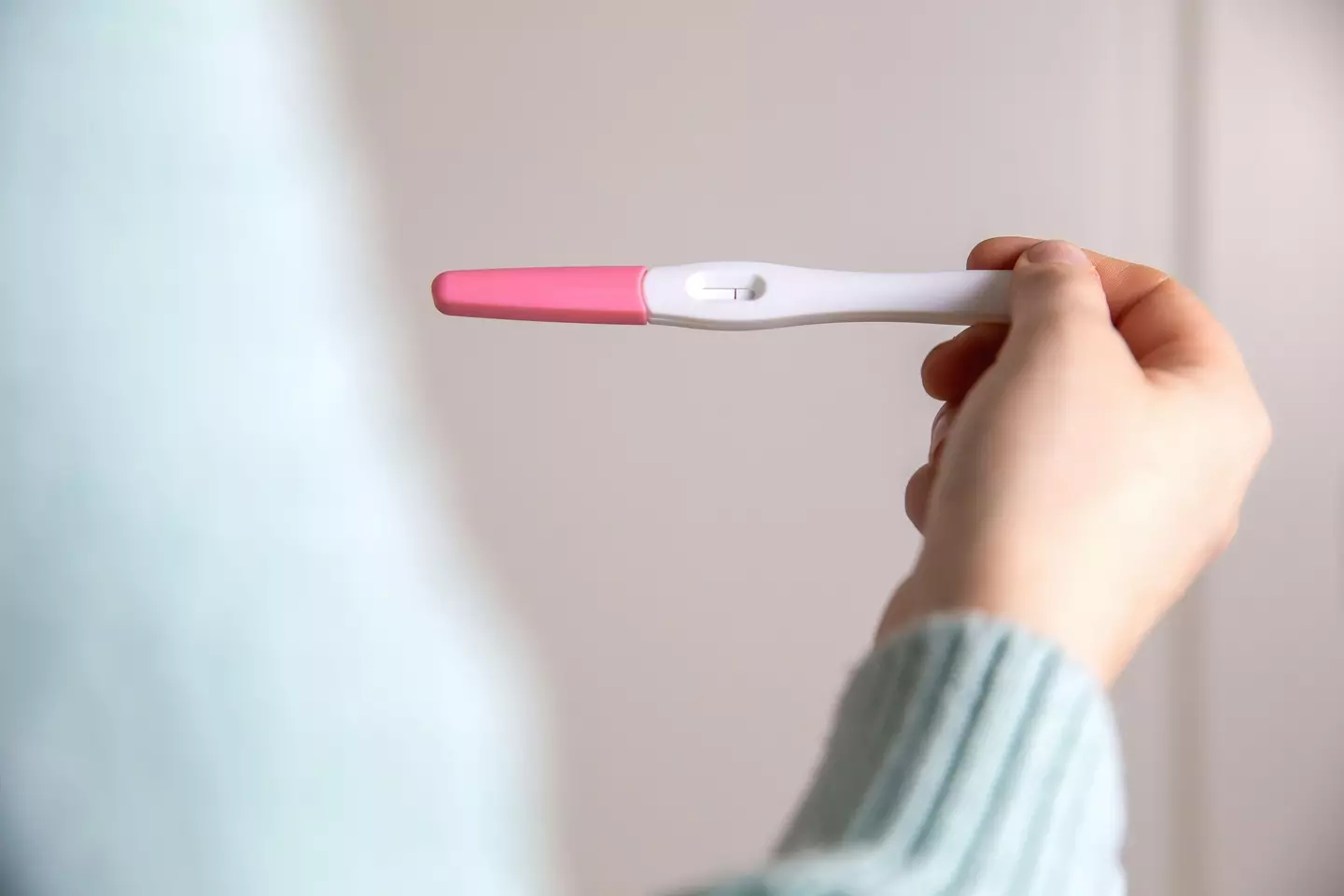 A woman in her 30s has suffered a ruptured ectopic pregnancy, despite having a negative pregnancy test.