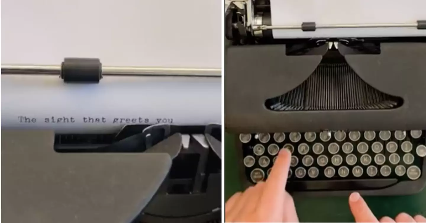 The Prince used a typewriter to make a statement about the environment (