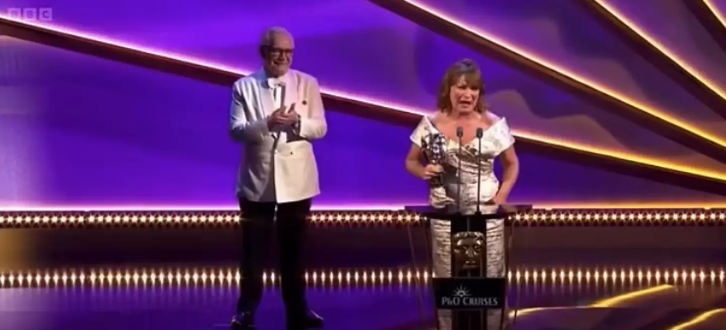 Lorraine Kelly's BAFTA win didn't go down well with everyone (BBC One)