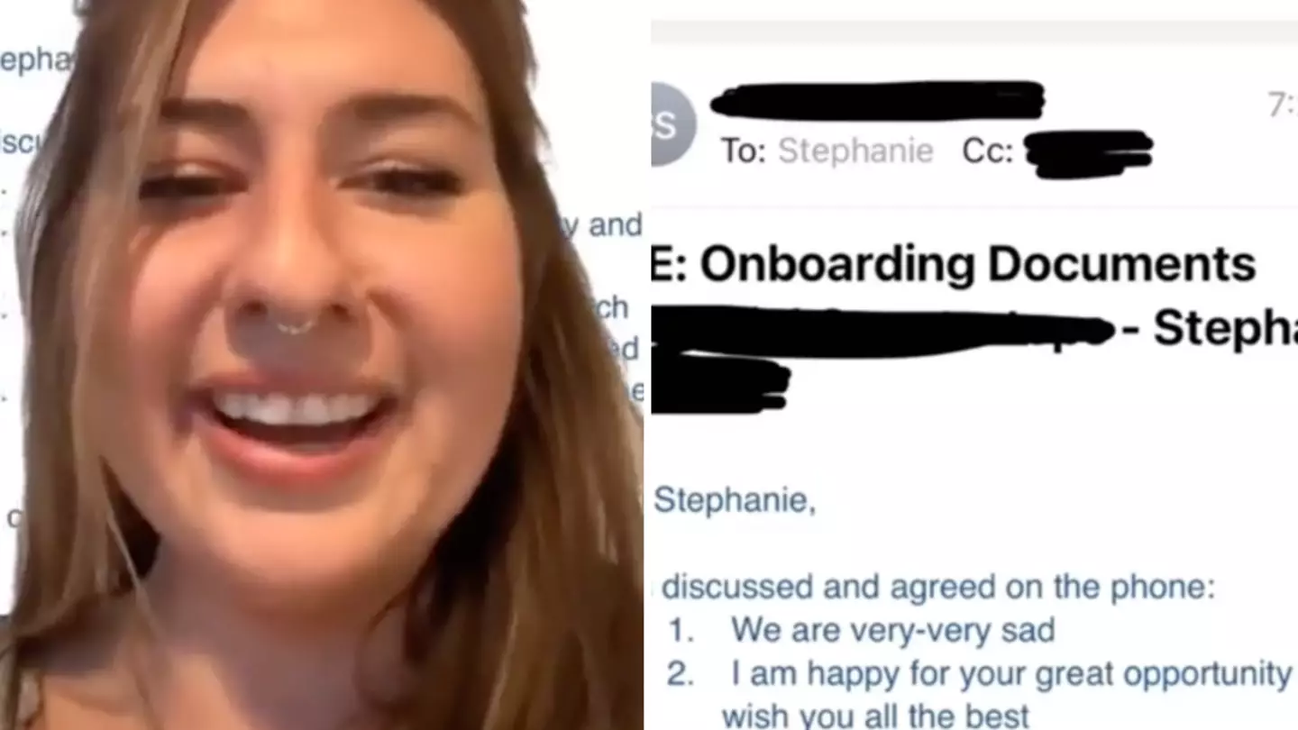 Woman reveals 'green flag' email company sent after she declined job offer