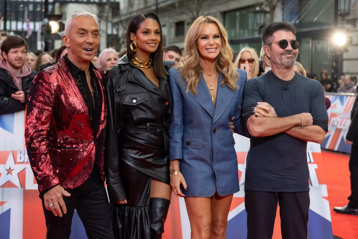 Simon Cowell addressed Holden's fashion choices on BGT. (Jeff Spicer/WireImage/Getty Images)