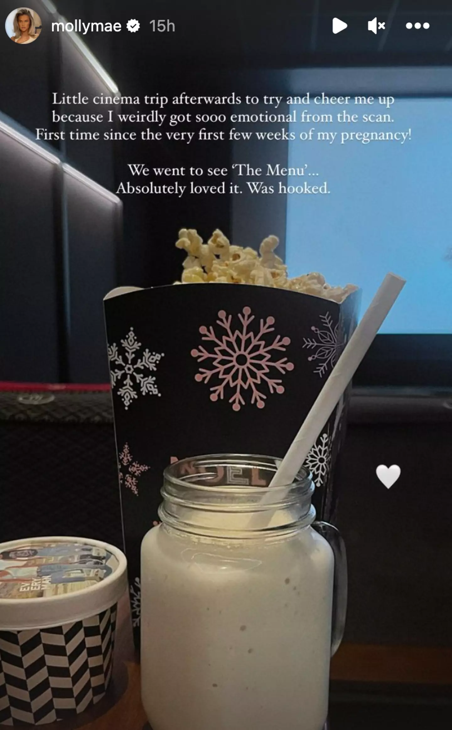 Molly-Mae and Tommy went to the cinema after the scan.