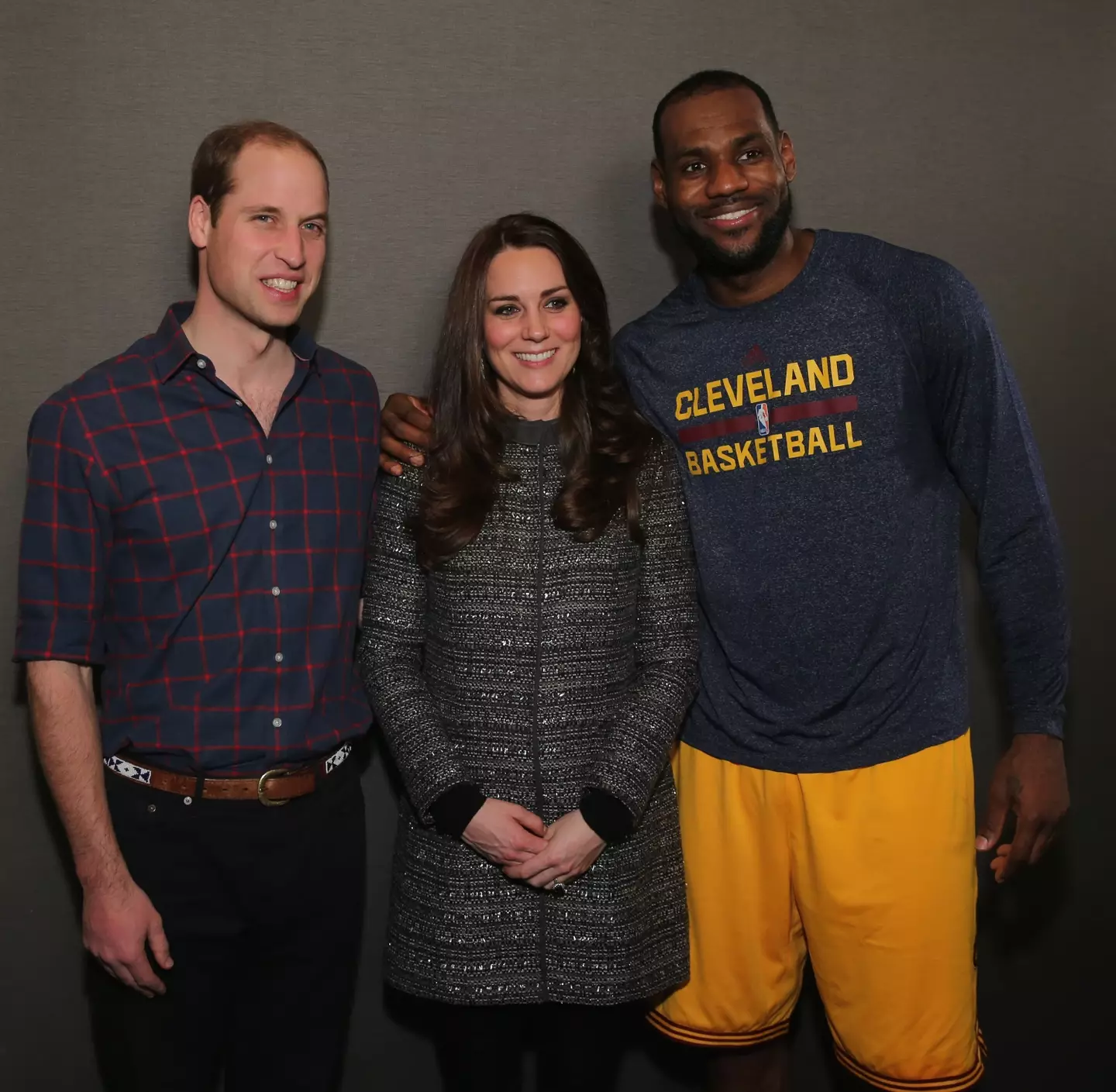 LeBron James meets Kate Middleton and Prince William. (Neilson Barnard/Getty Images)