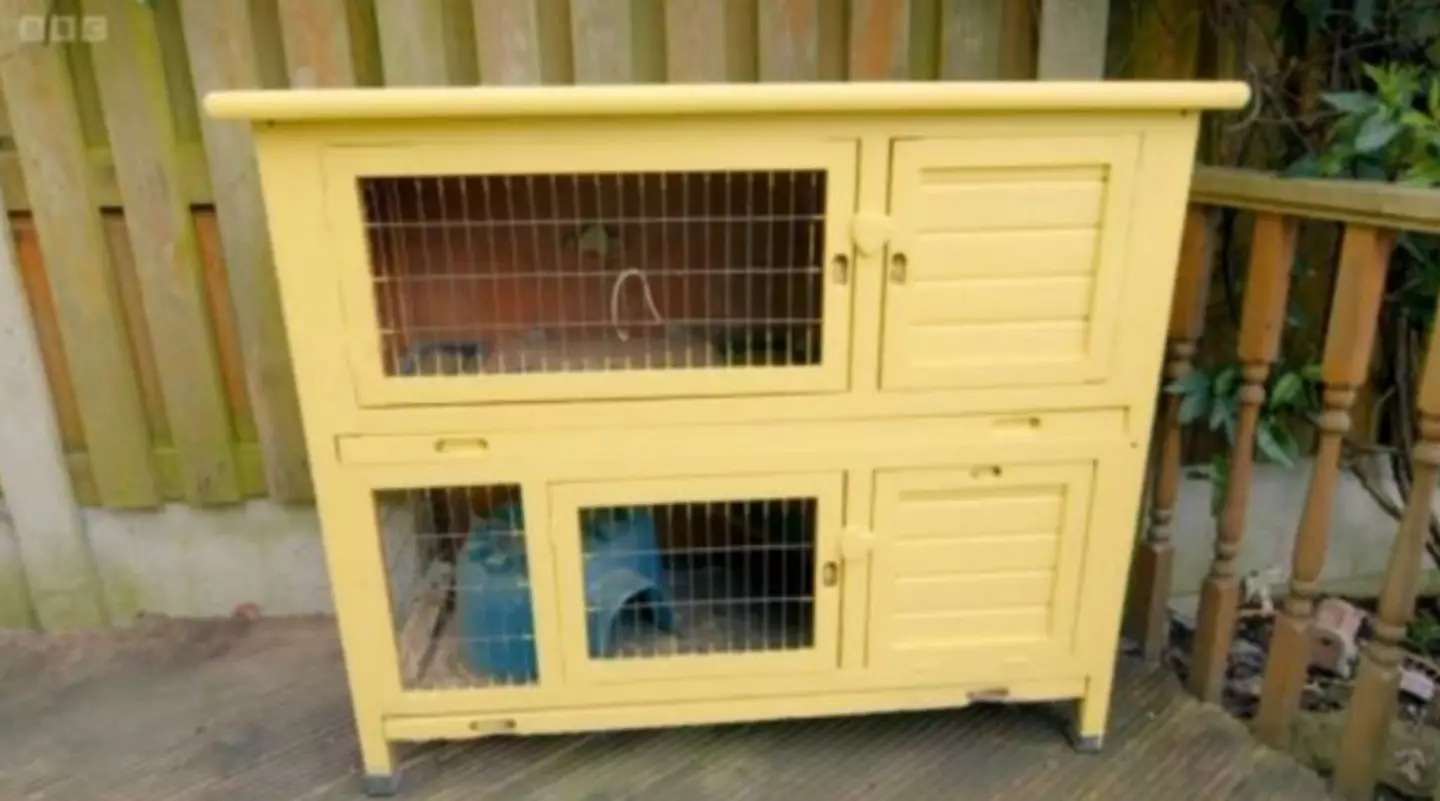 The hutch has been the subject of online controversy.