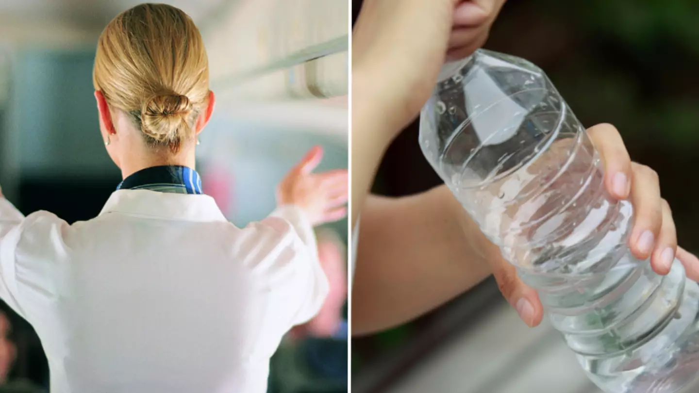 Flight attendant shares simple water bottle trick every traveller should be doing