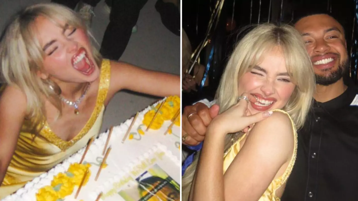 Sabrina Carpenter hailed ‘iconic’ by fans after noticing hilarious Leonardo DiCaprio meme on her birthday cake
