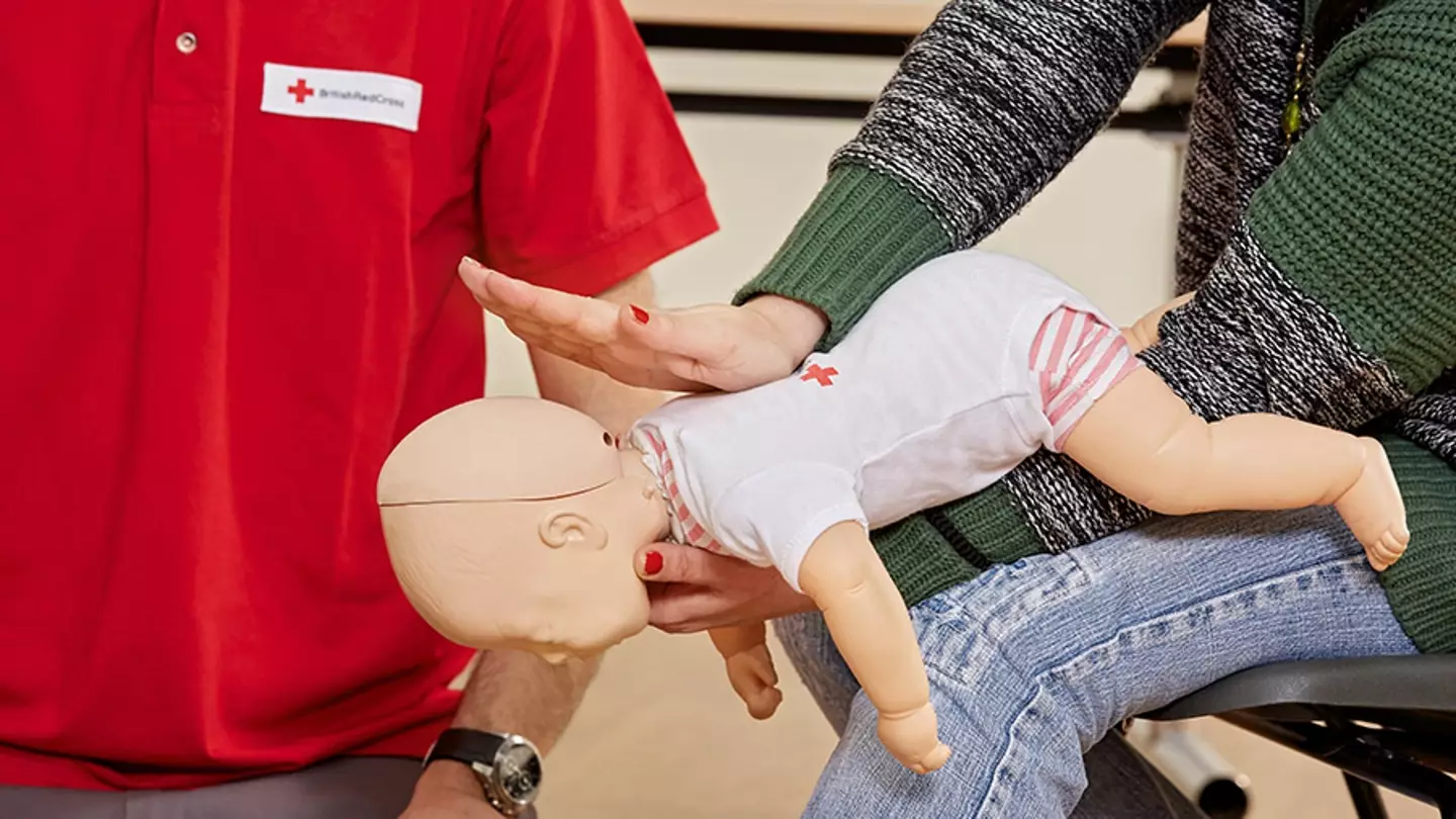 A choking baby is a medical emergency. (British Red Cross) 