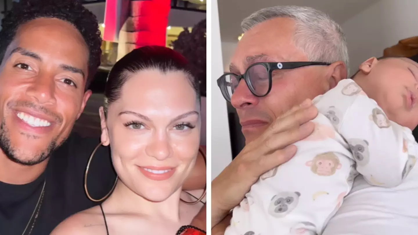 Jessie J shares adorable Father's Day clip of her dad breaking down holding newborn son