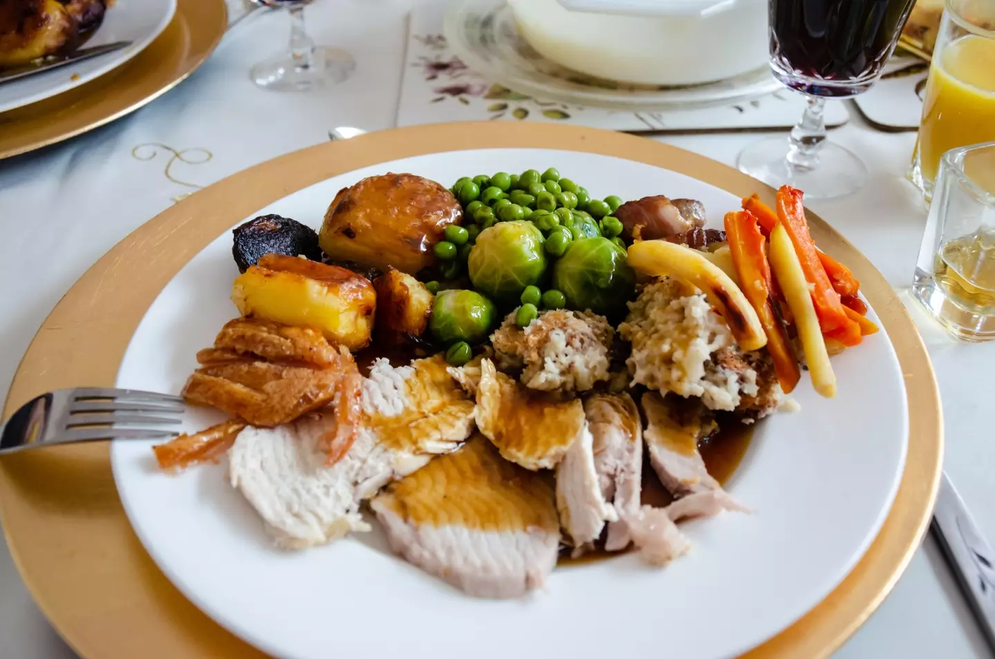 People are debating whether or not dogs should be allowed to have Christmas dinner.
