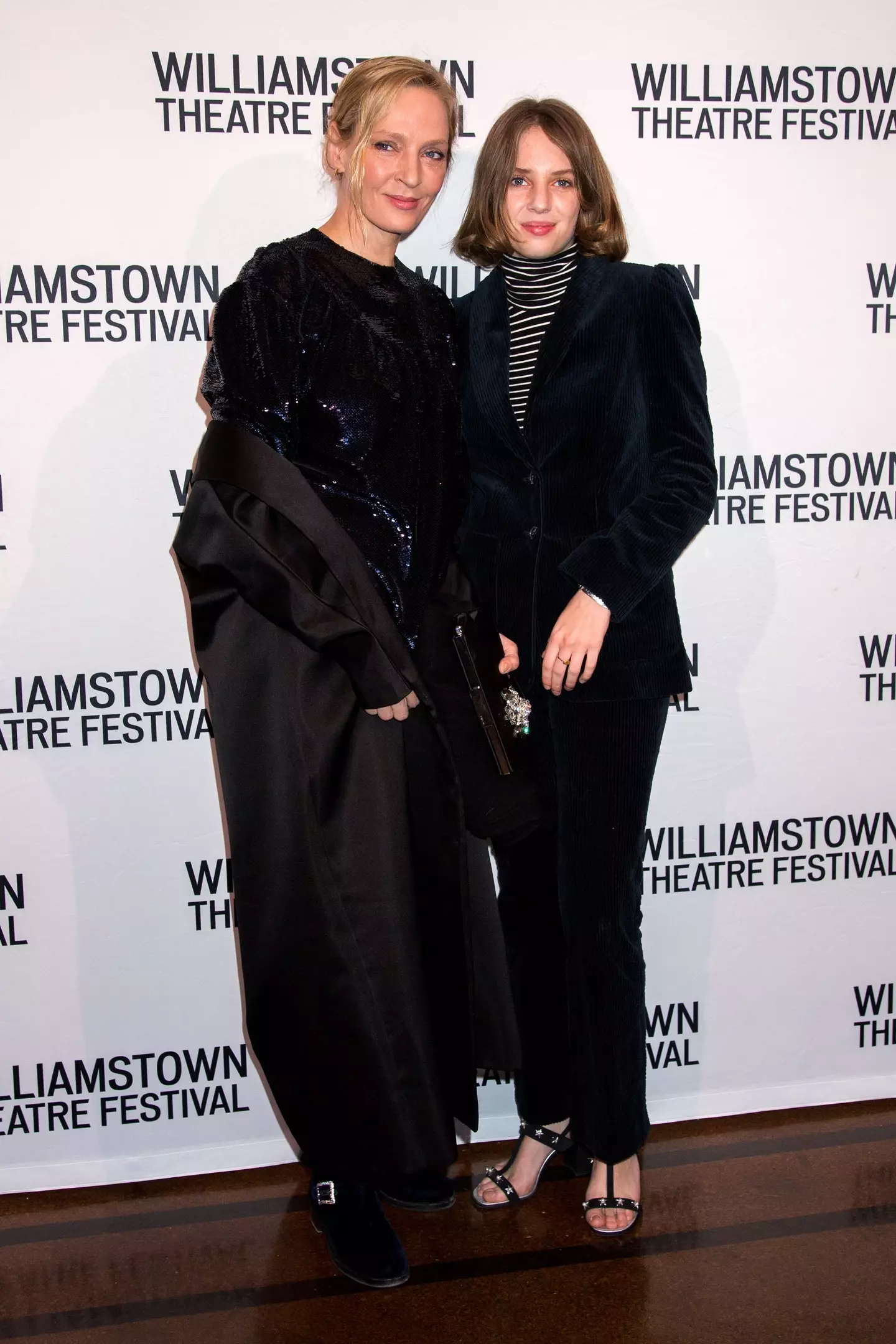 Uma Thurman with her daughter Maya Hawke.
