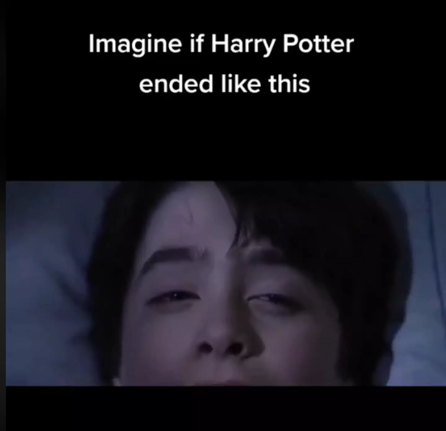 The clip then ends with Harry waking up in the cupboard under the stairs.