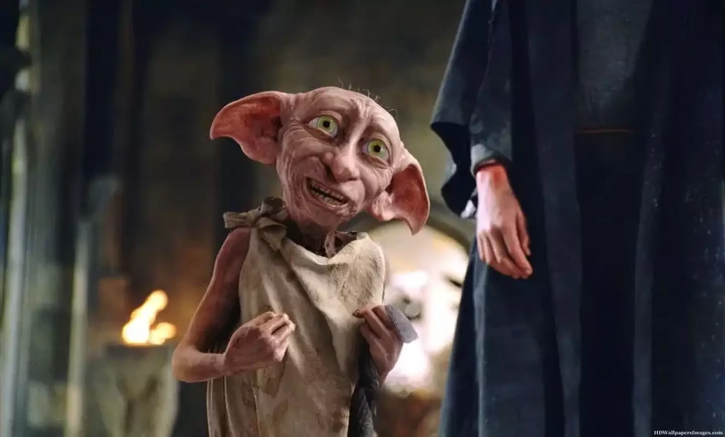 Dobby is an elf who resided at Hogwarts. (