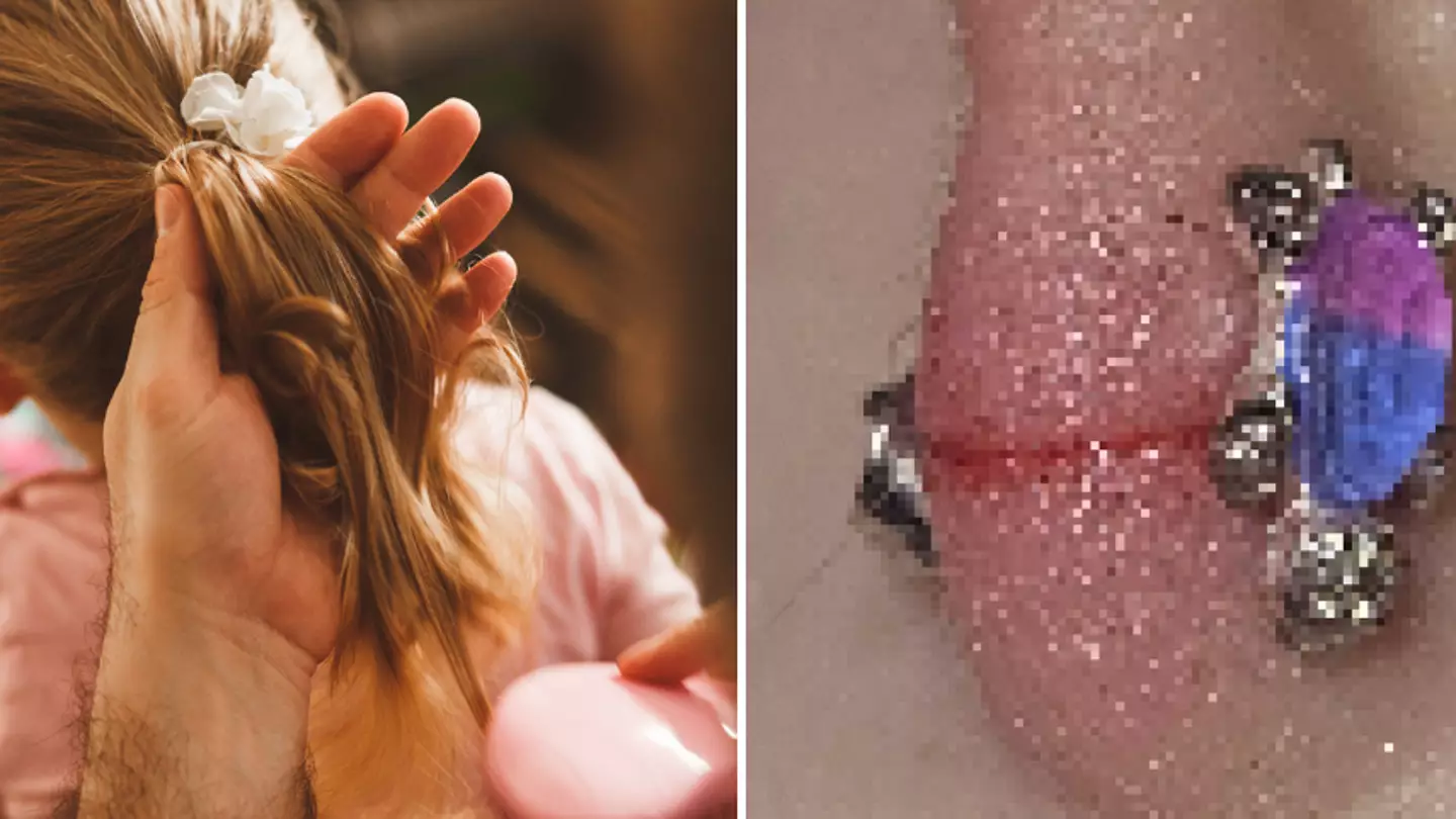 Mum issues urgent warning after hair 'sliced' through her toddler's ear