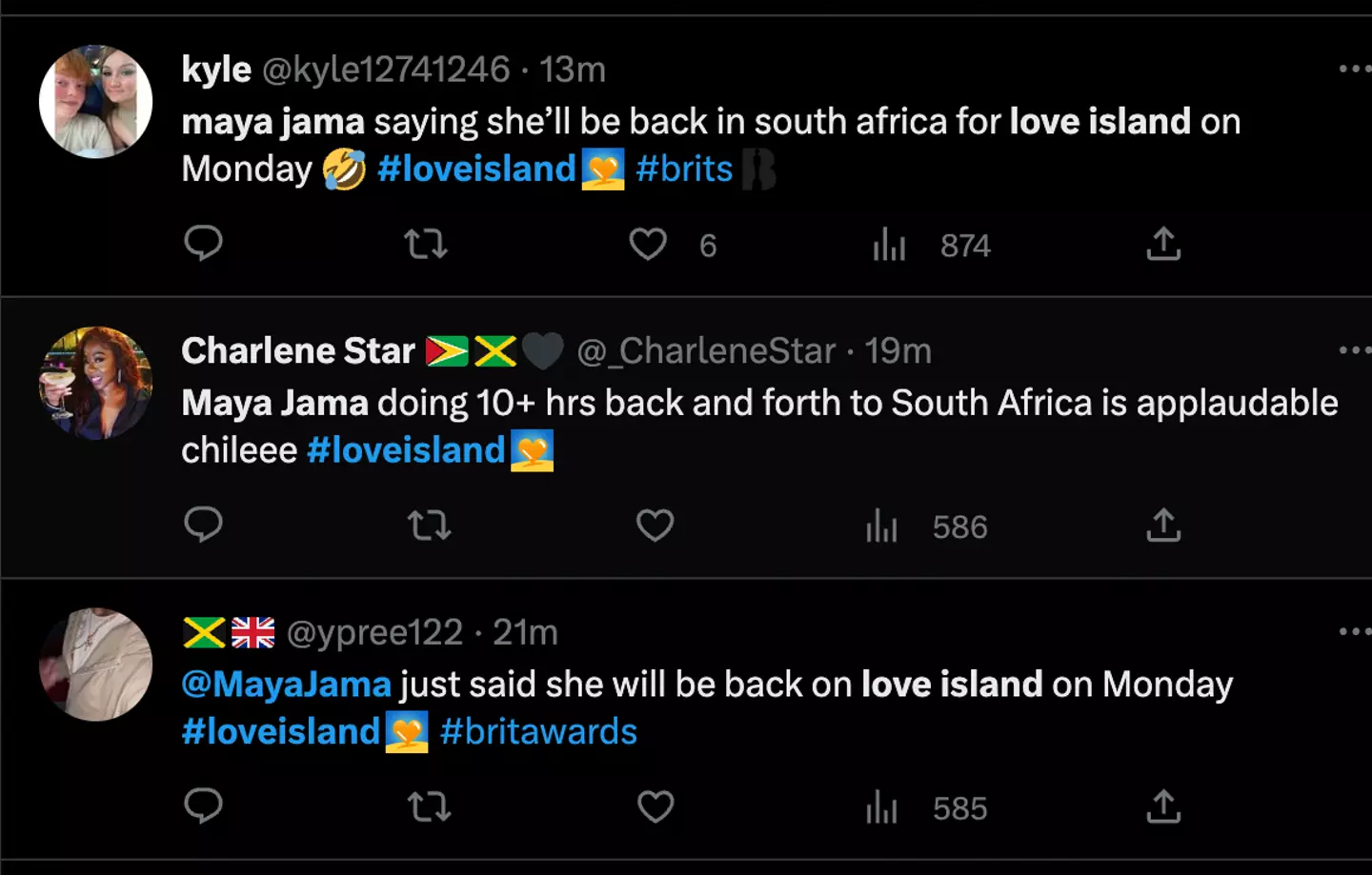 Love Island fans were thrilled with the accidental news.