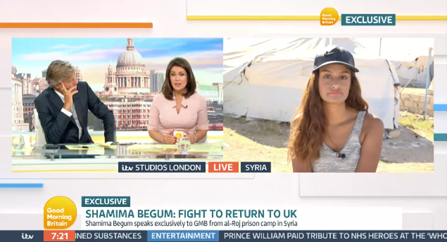Shamima Begum made a plea to return to the UK on Good Morning Britain (