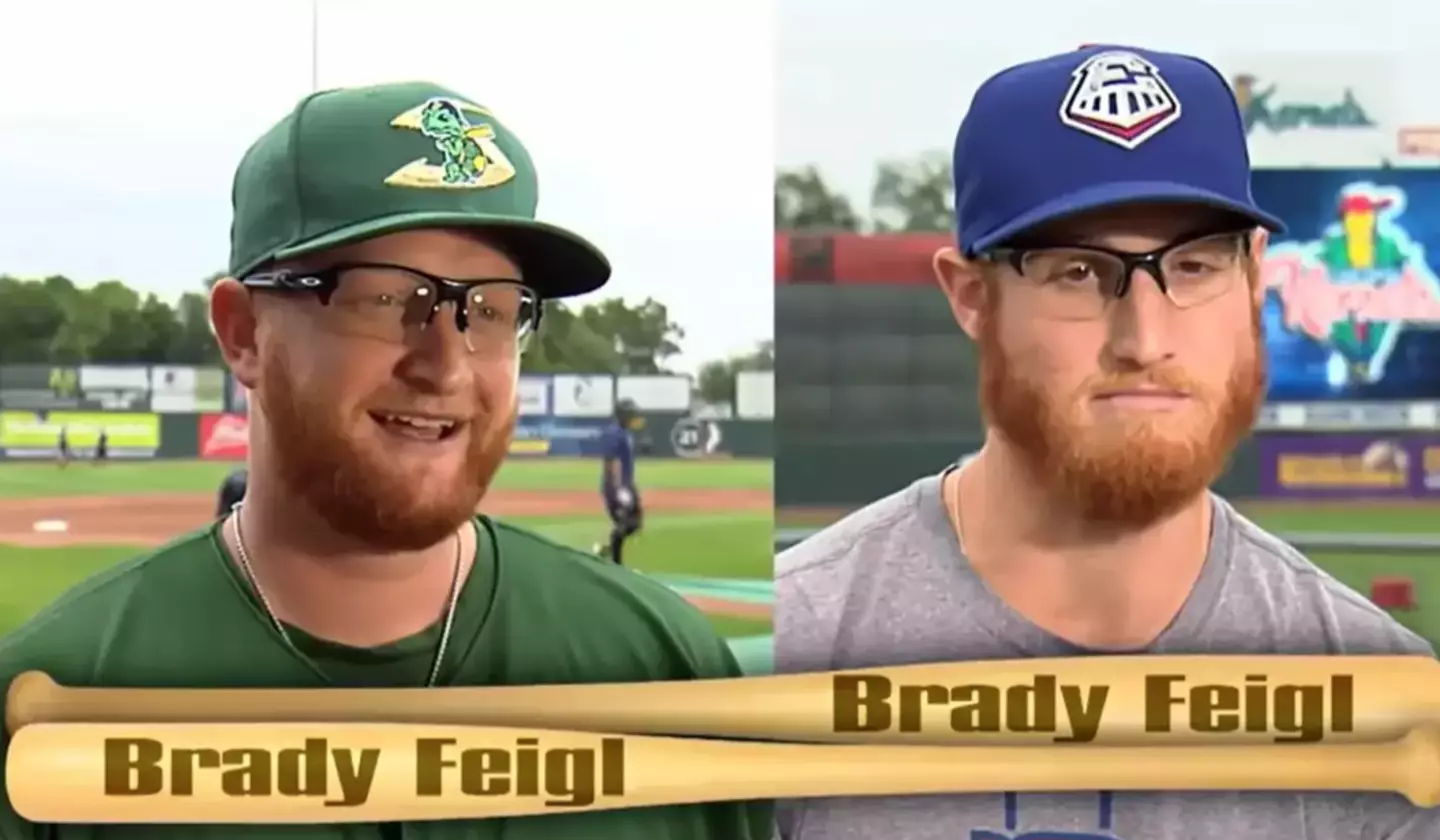 The two baseball players have an uncanny resemblance to each other. (Inside Edition)