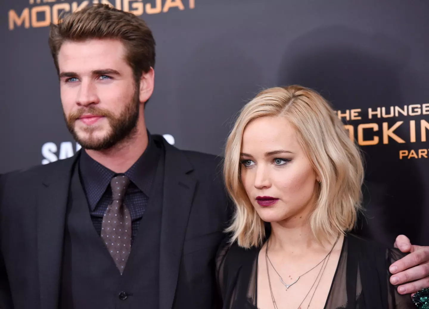 Liam Hemsworth and Jennifer Lawrence worked together on The Hunger Games. (Grant Lamos IV/FilmMagic)