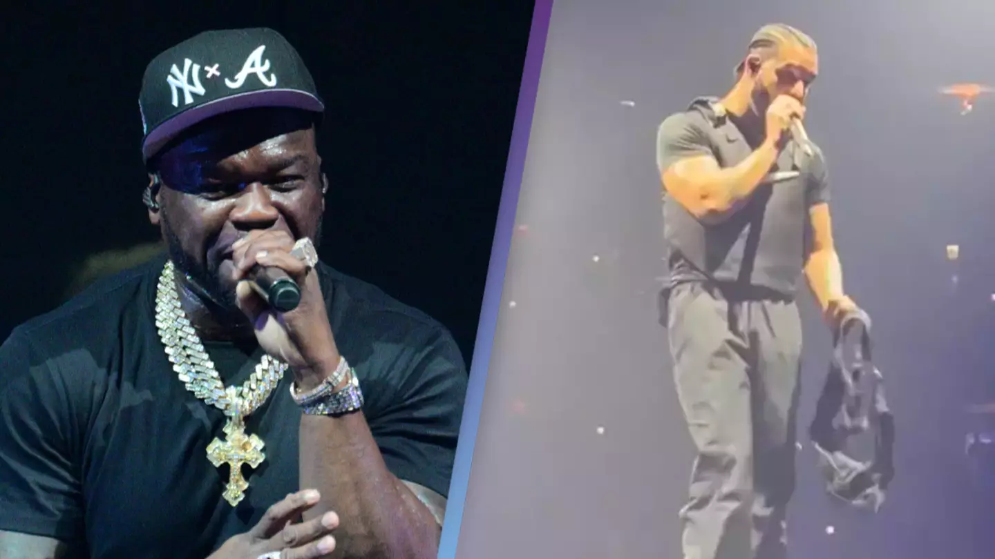 50 Cent complains about not having bras thrown at him on stage like Drake