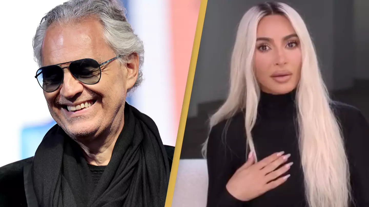 Andrea Bocelli breaks his silence in the best way after Kim and Kourtney Kardashian fight over him
