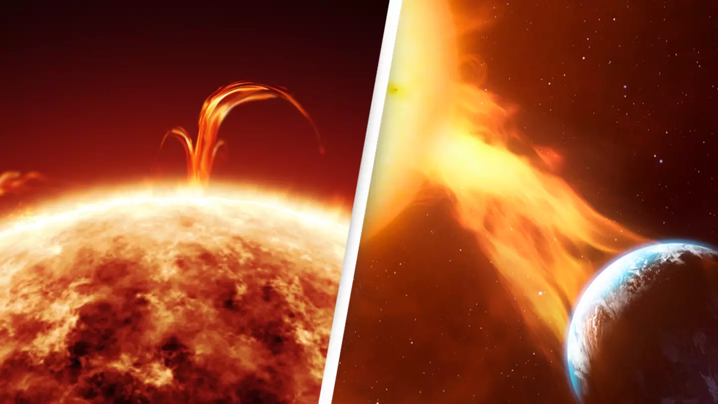 Scientists issue warning as biggest solar storm in nearly 20 years could cause internet and phone blackout today