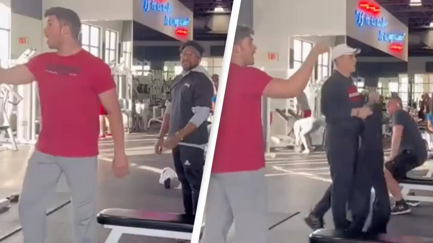 Christian influencer causes massive scene at gym trying to preach his religion