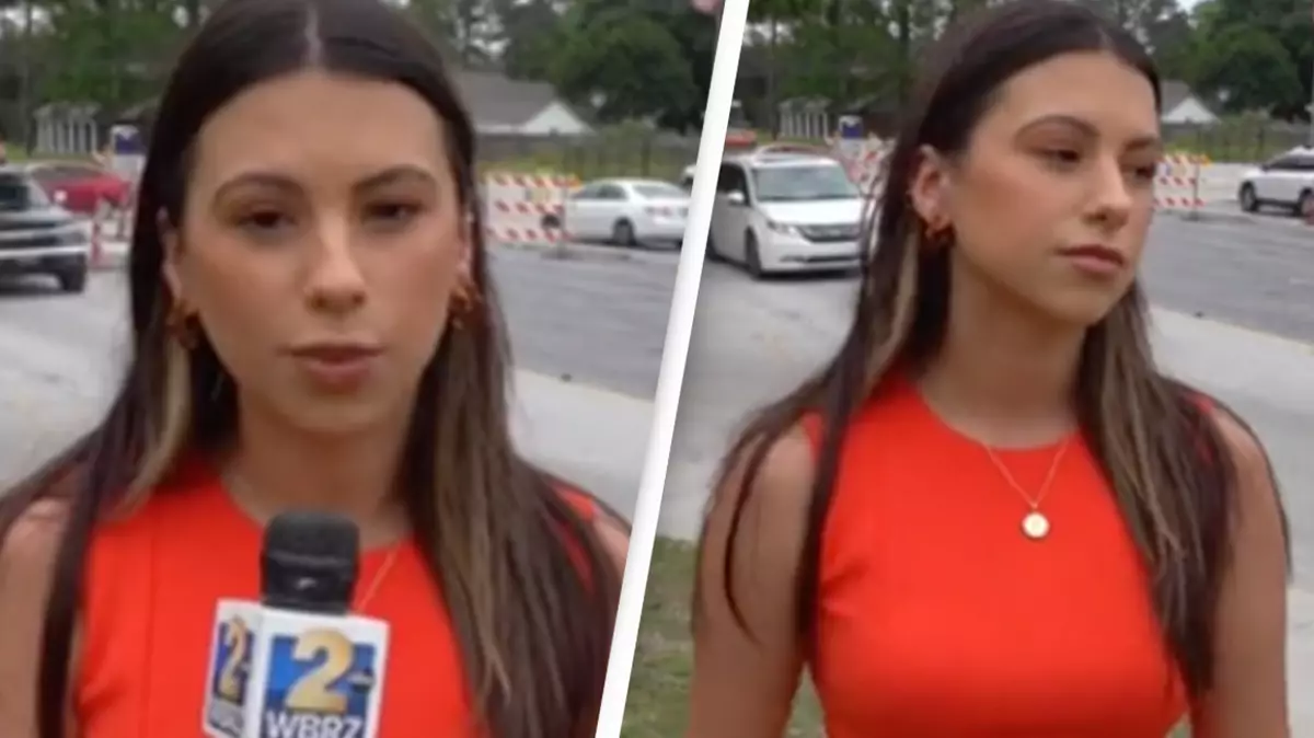 Female reporter constantly being honked at while filming has people saying it's 'so disappointing'