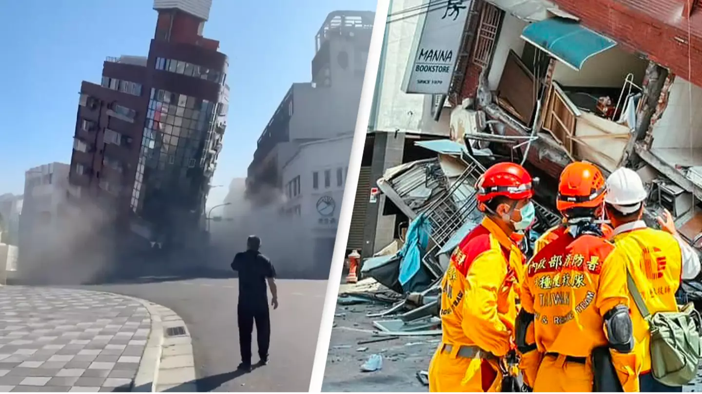 Terrifying first-person footage captures devastating effects of the Taiwan earthquake