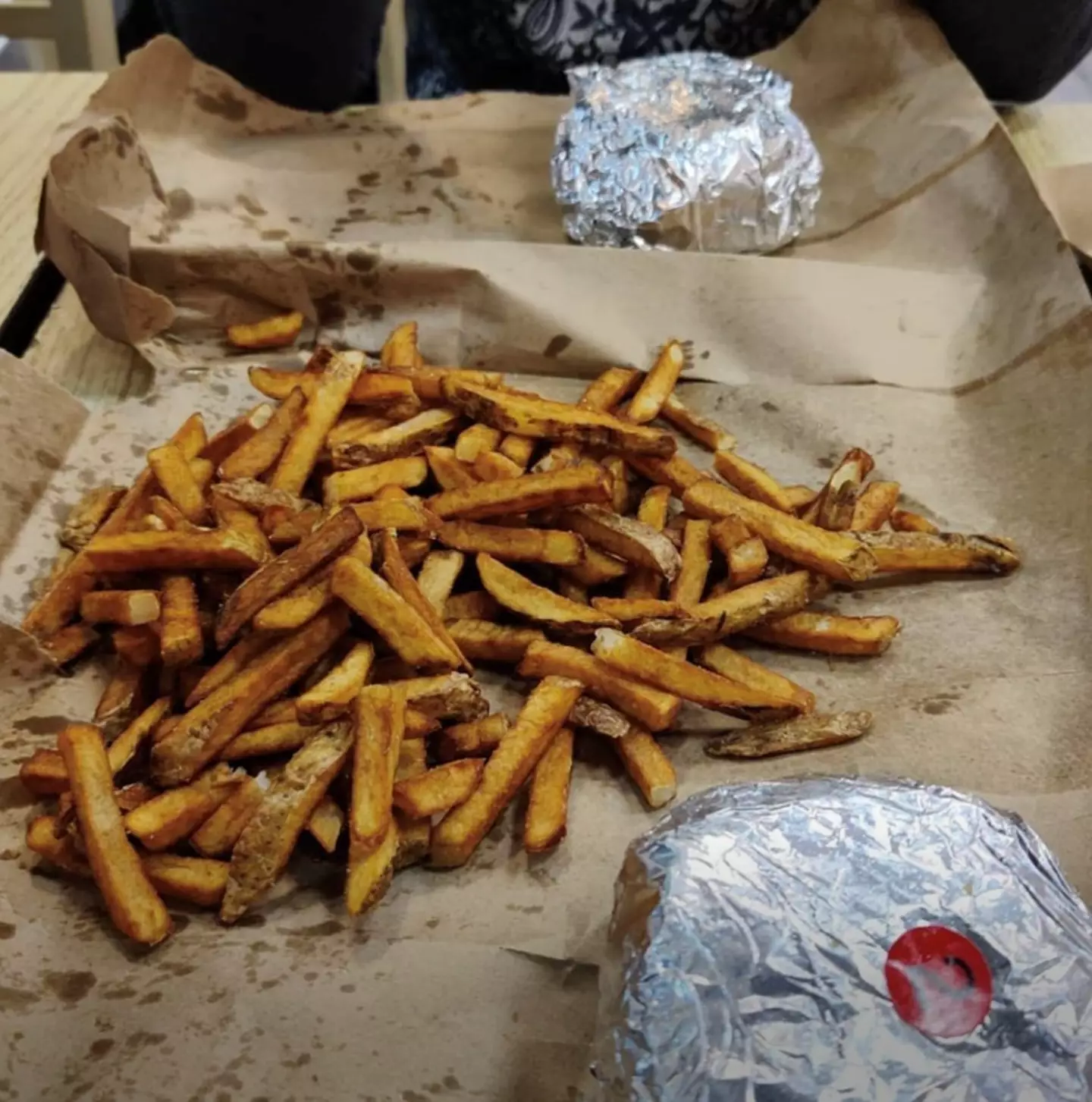 Five Guys often give an extra scoop of fries (Instagram/@fiveguys)