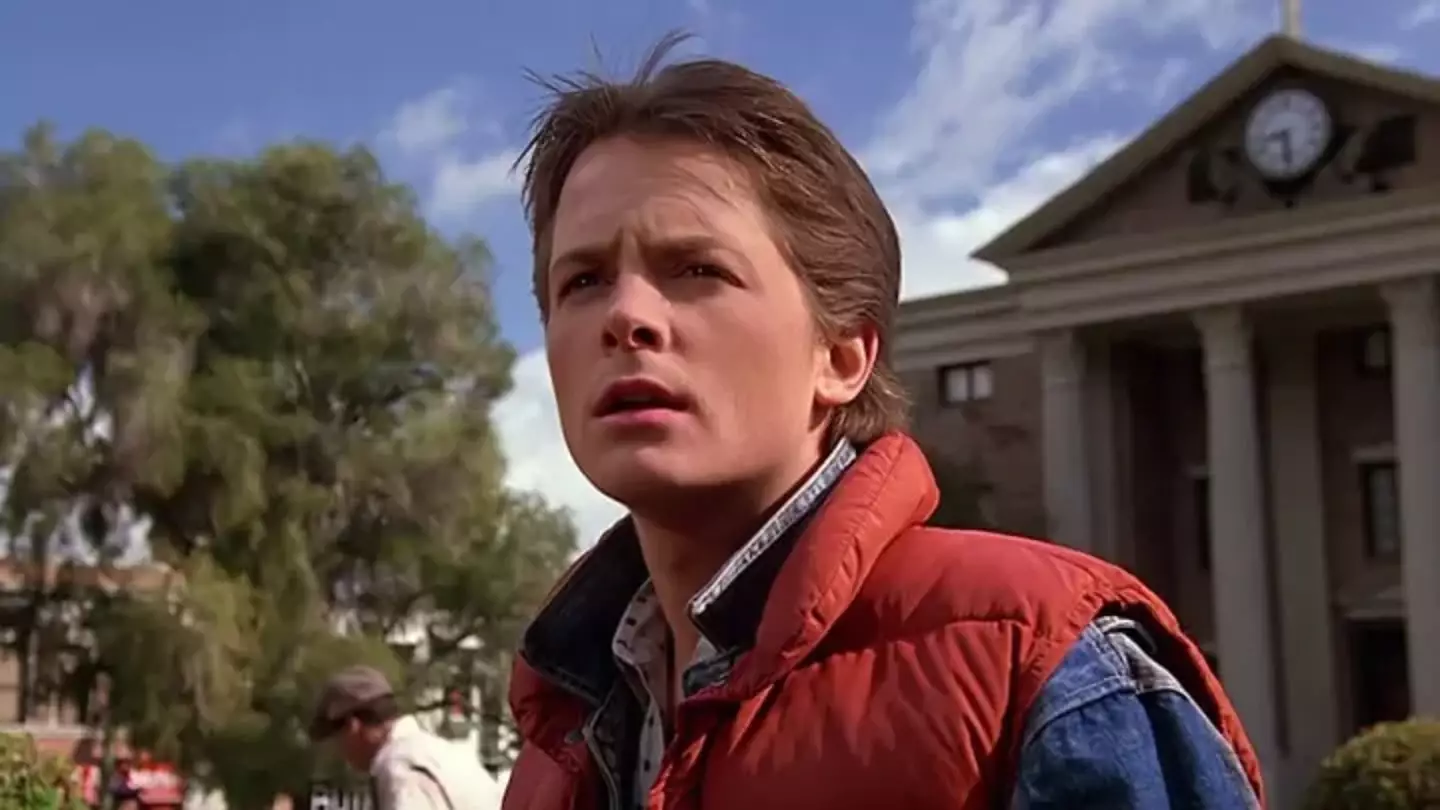Michael J. Fox as Marty McFly in Back to the Future.