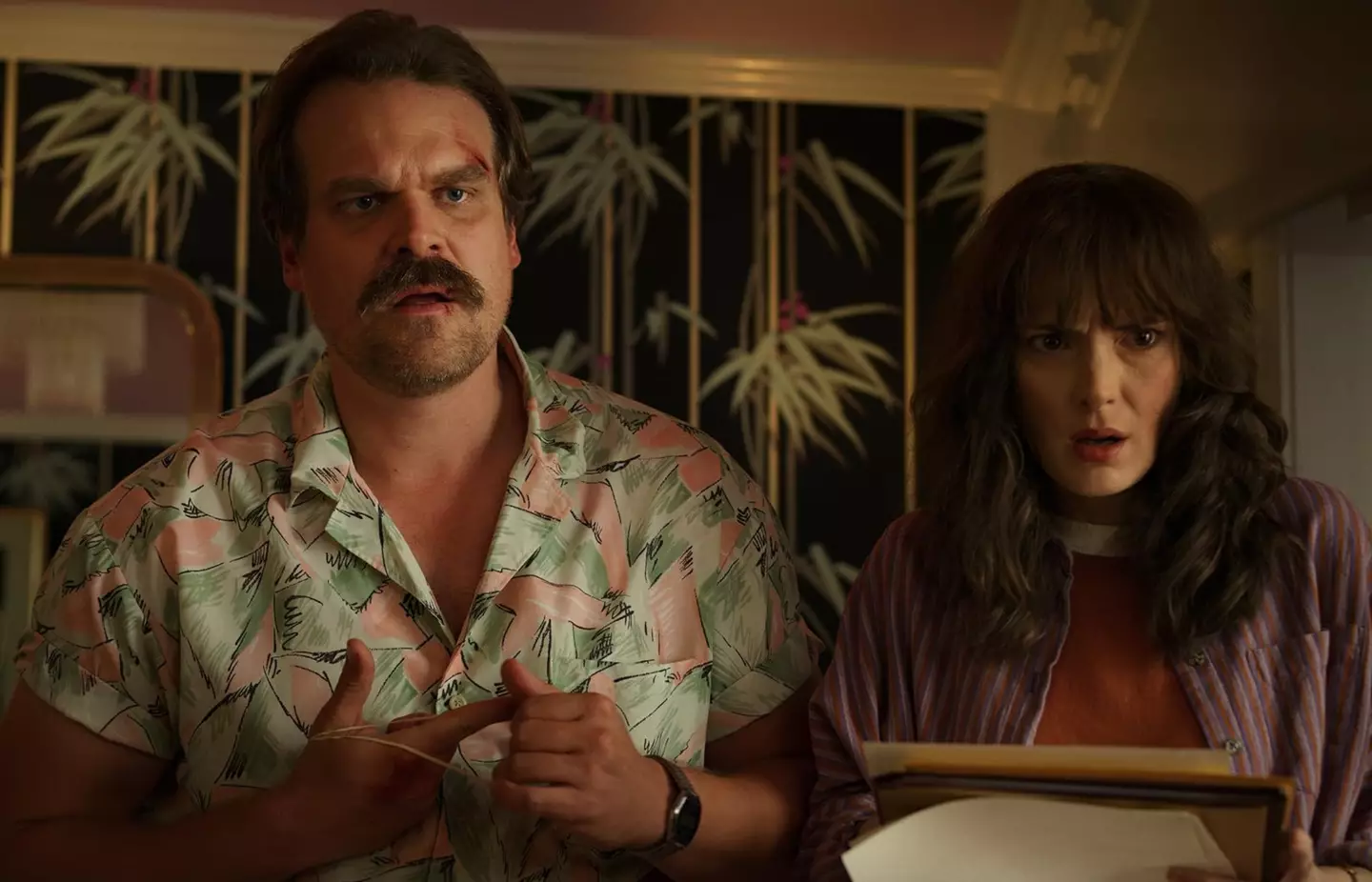David Harbour and Winona Ryder in Stranger Things. (Netflix)