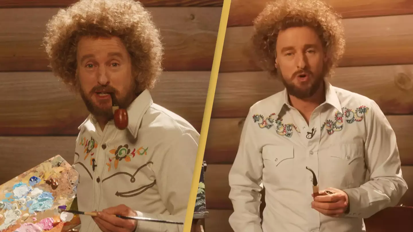 People confused by Owen Wilson's transformation into Bob Ross-esque painter in first trailer for new movie