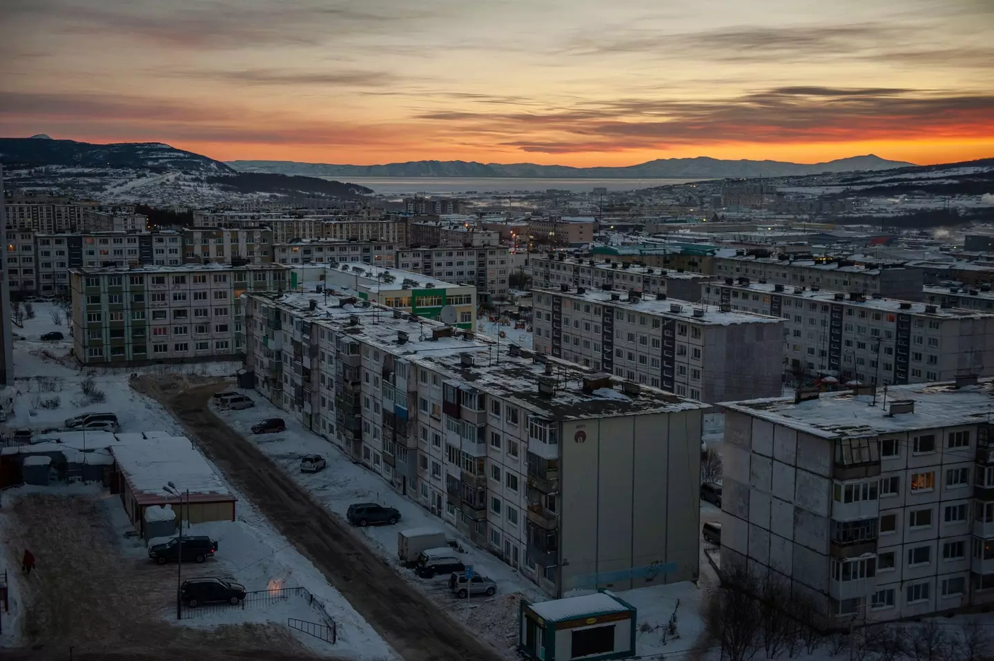 Imagine walking for a year of your life to end up here in Magadan.