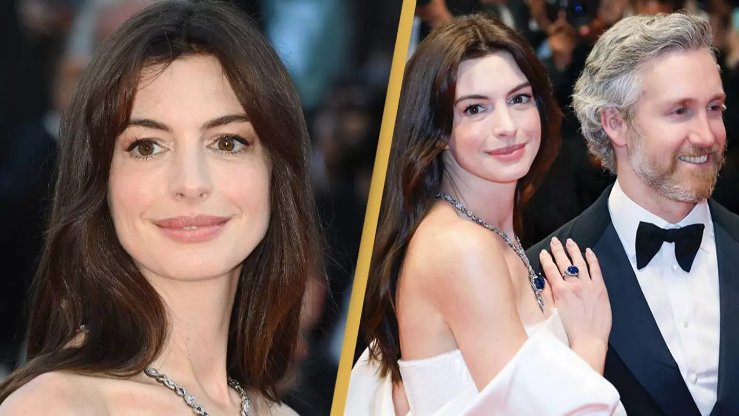 Anne Hathaway weighs in on bizarre theory about her husband's heritage