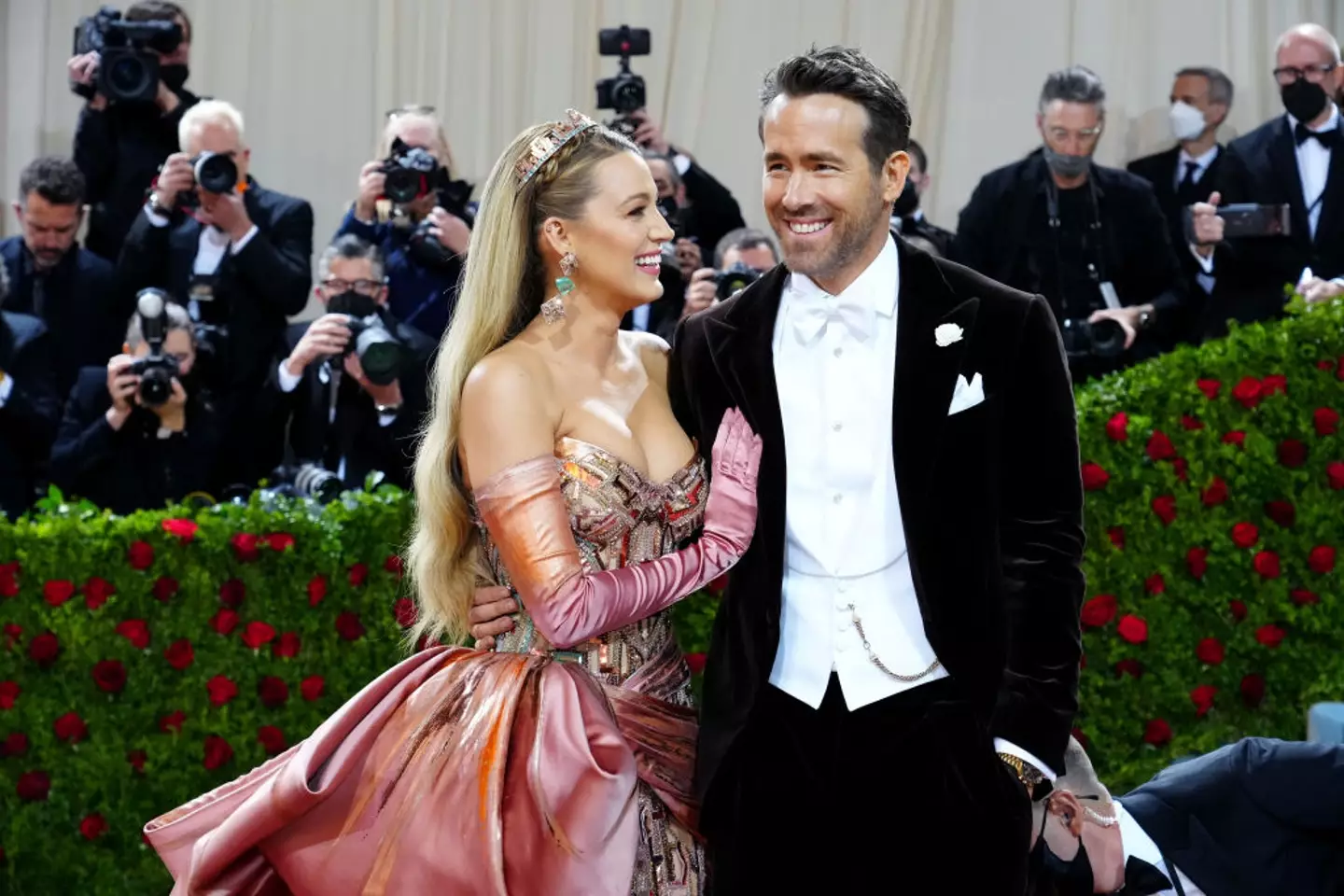 Blake Lively and Ryan Reynolds at the 2022 Met Gala. (Jeff Kravitz/FilmMagic)