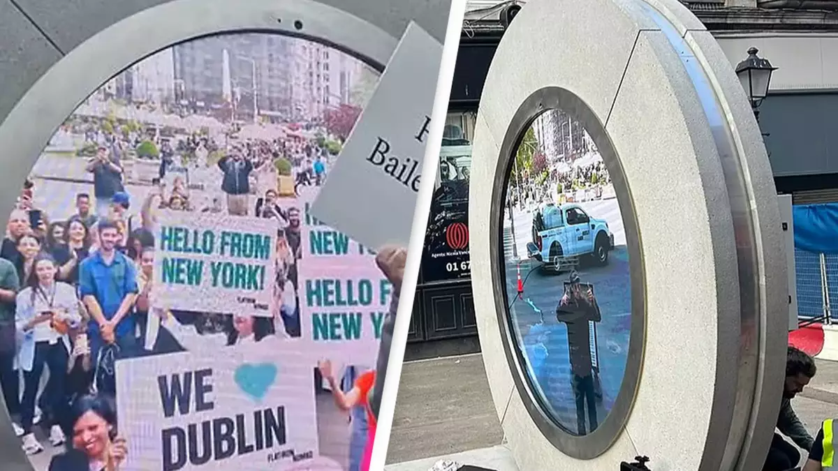 Video portal allowing people from New York City and Dublin to interact in real-time reopens with one crucial rule