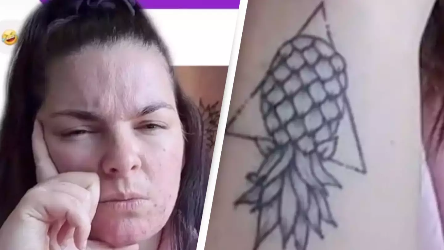 Woman mortified after discovering hidden code in her pineapple tattoo 