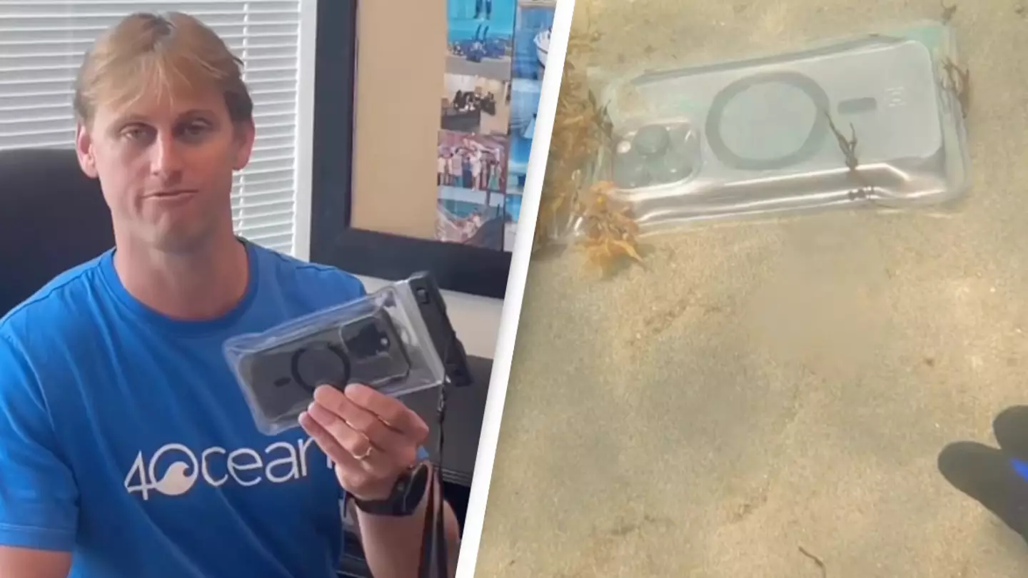 Diver finds iPhone in ocean which miraculously still works and returns it to owner
