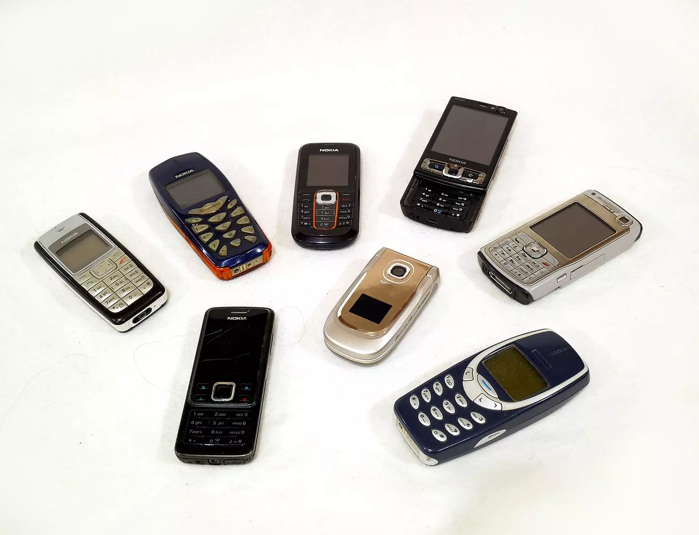 Nokia's range of phones in the year 2000.