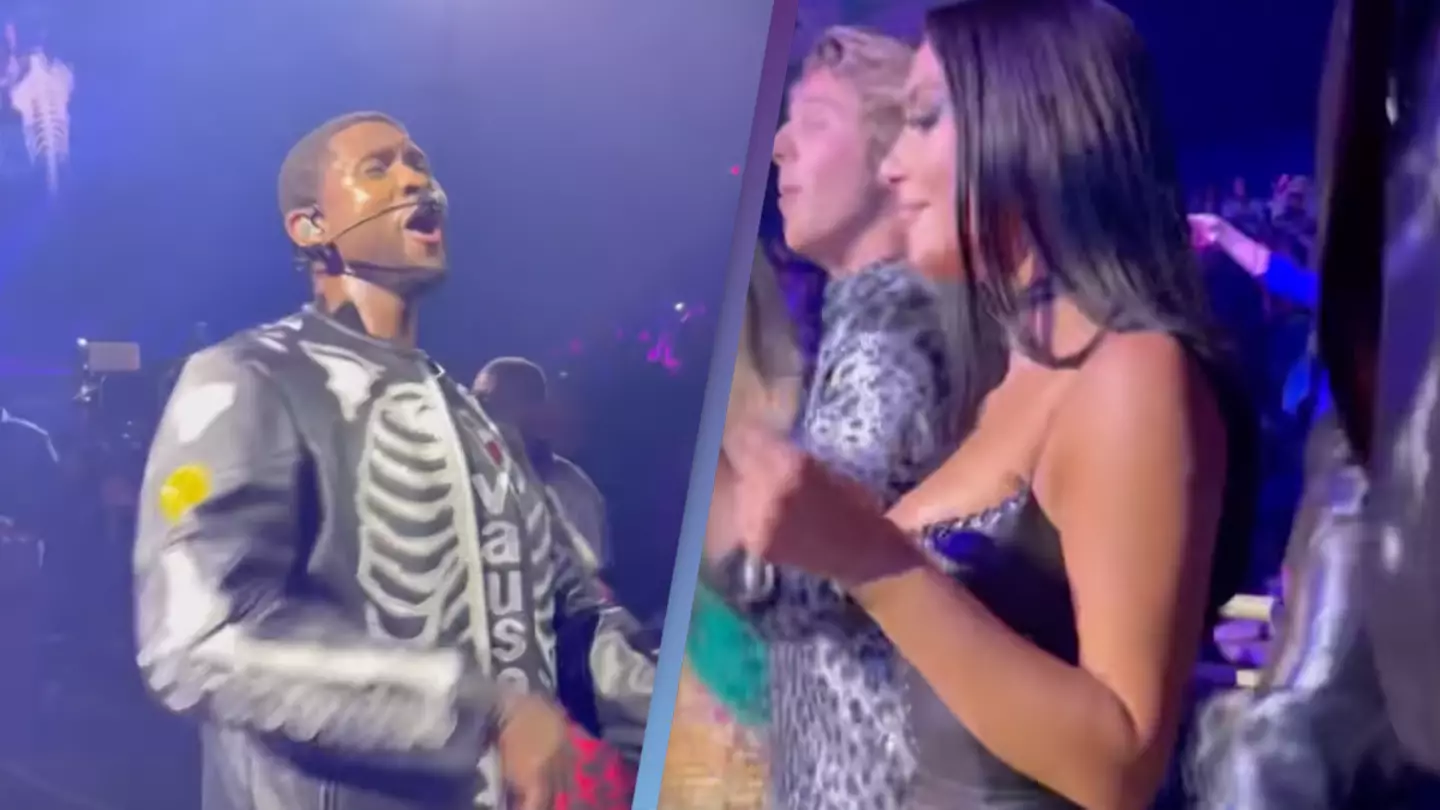 Usher serenades Kim Kardashian during Las Vegas residency