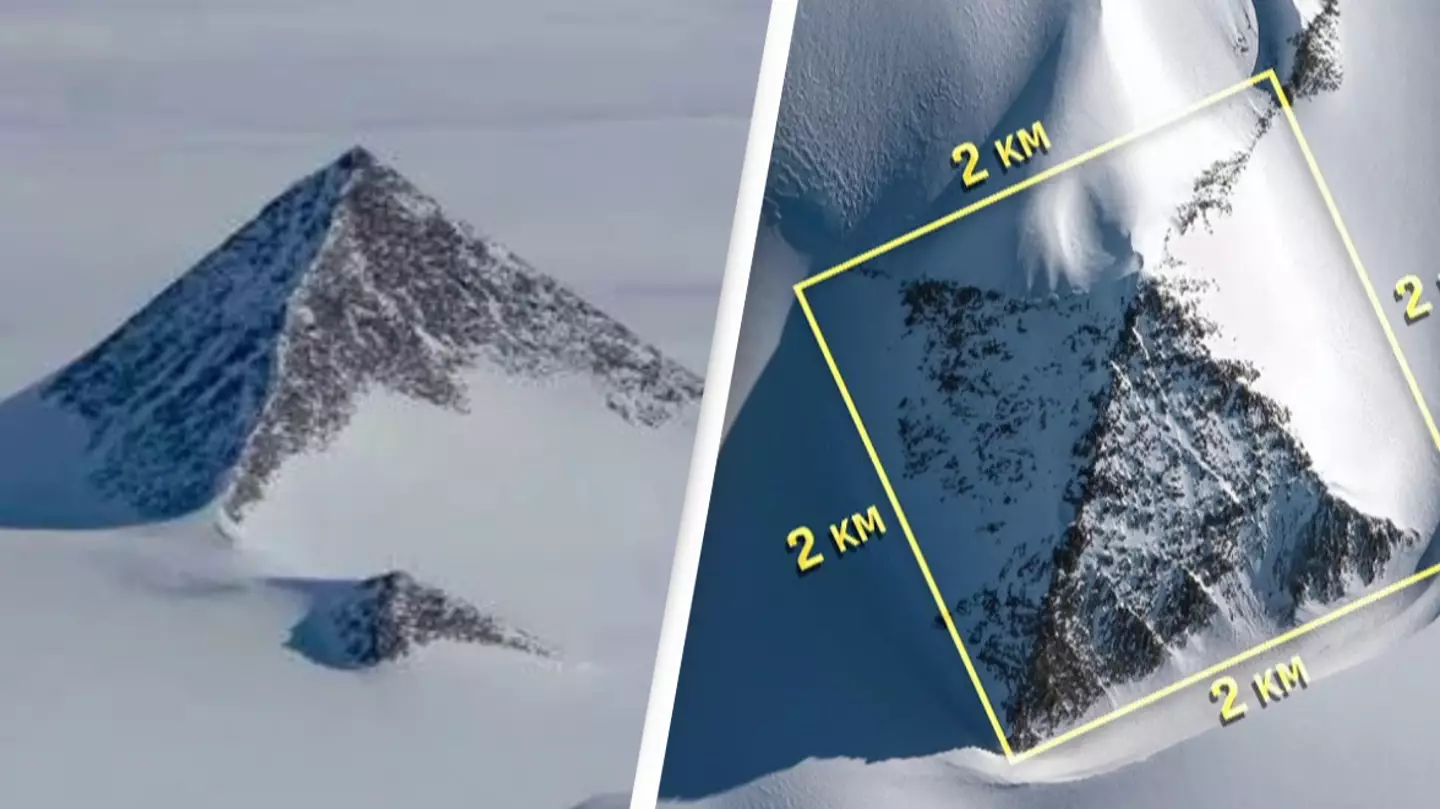 'Pyramid like' mountain discovered sitting beneath ice in Antarctica