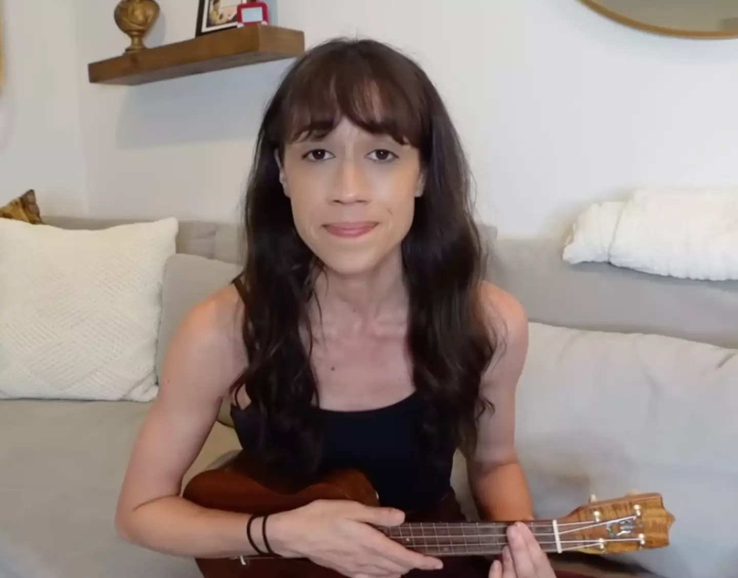 Colleen Ballinger responded to the allegations while playing a ukulele.