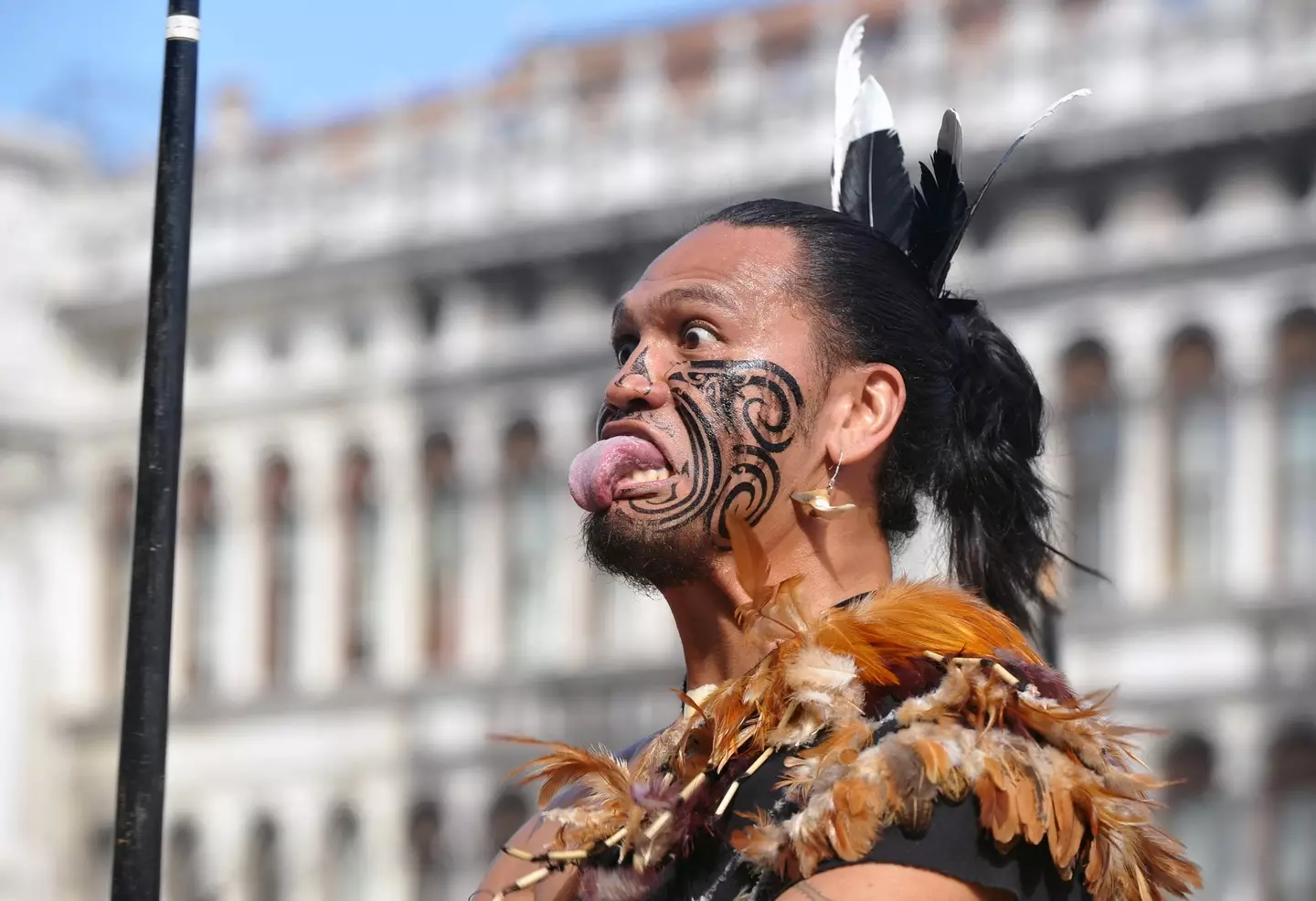 High-ranking Māori members would wear the feathers in headpieces. (ANDREA PATTARO/AFP via Getty Images)