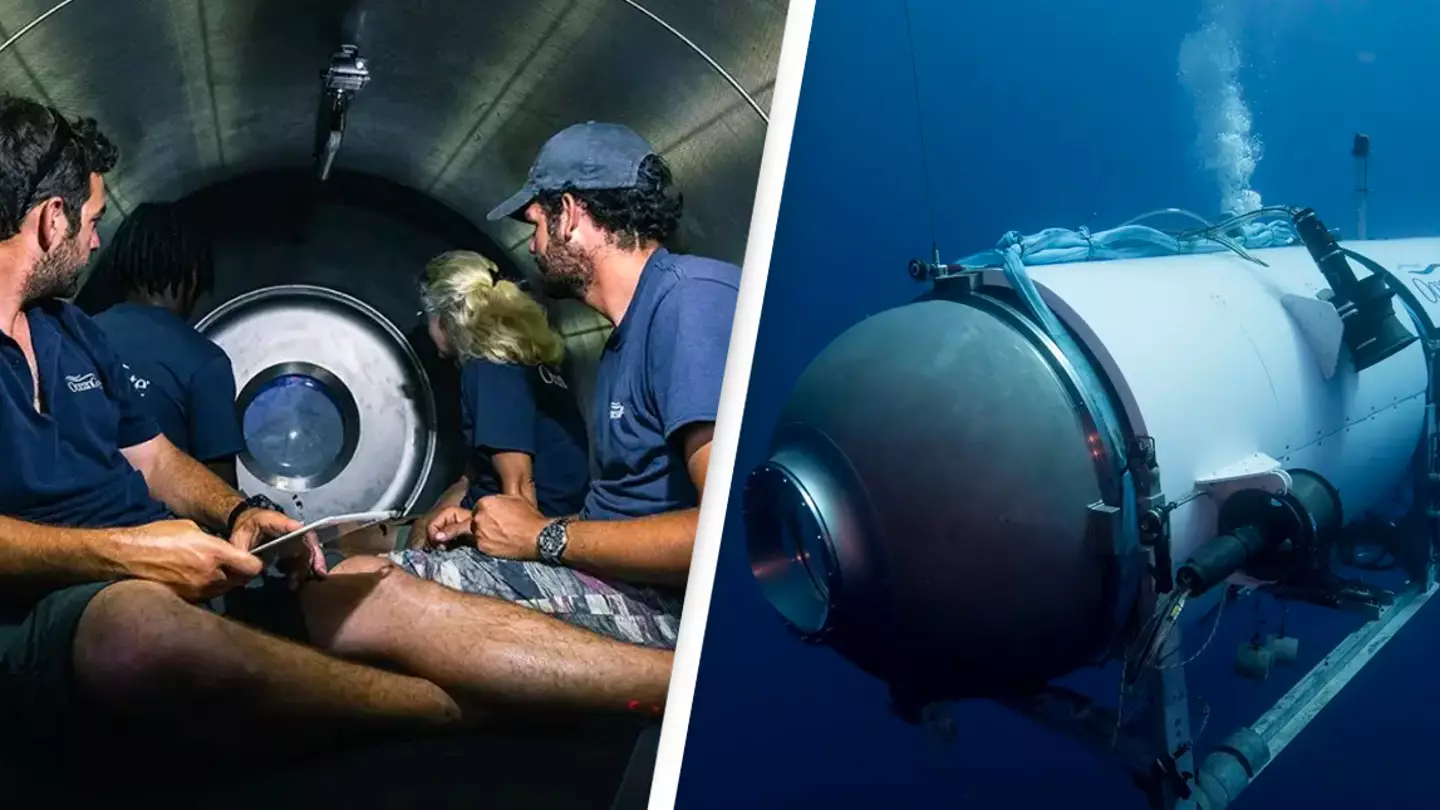 'Claustrophobic' photos show how small the submersible is that went missing during Titanic tour