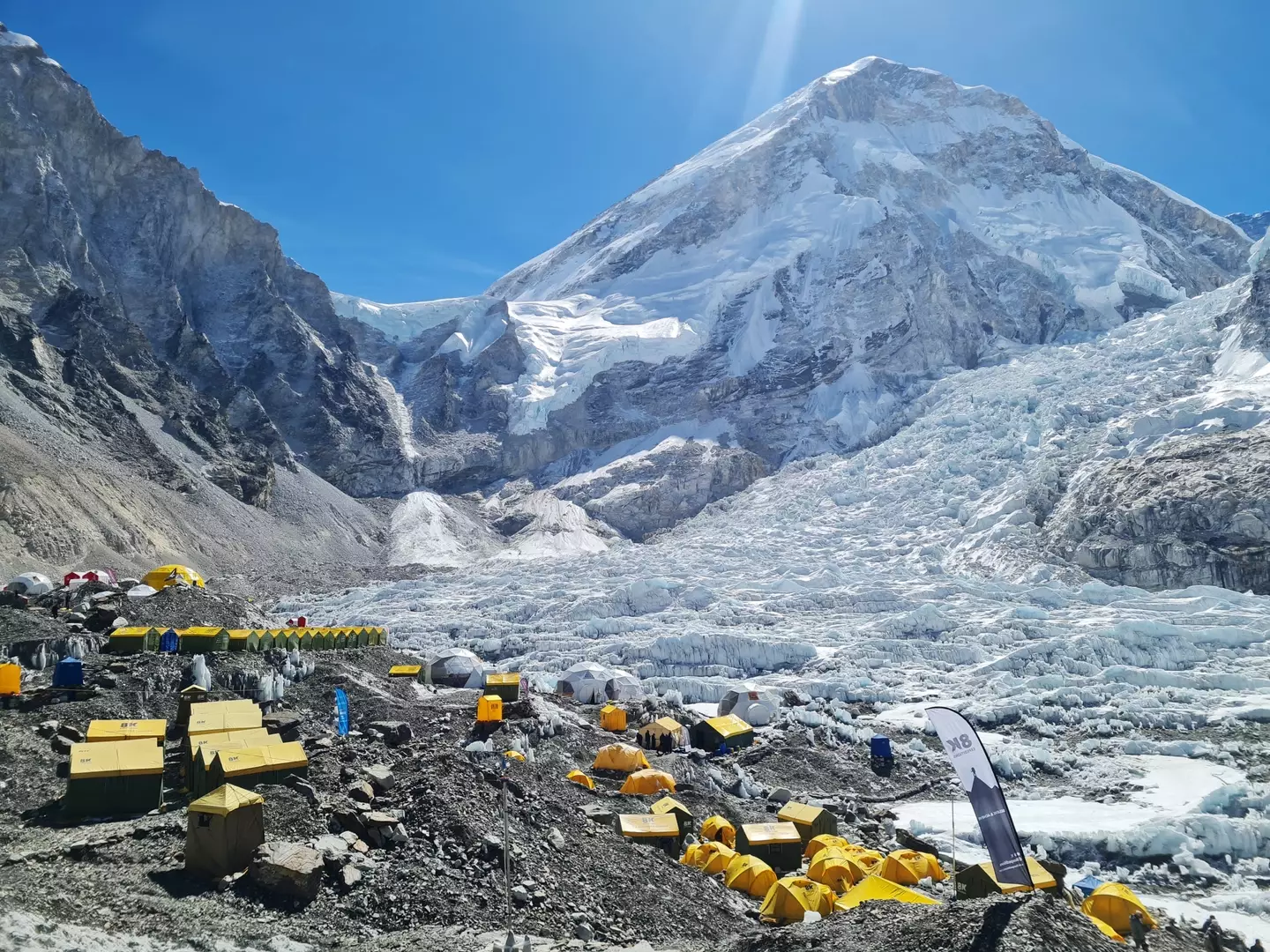 The mountain clean-up takes place annually. (PURNIMA SHRESTHA/AFP via Getty Images)