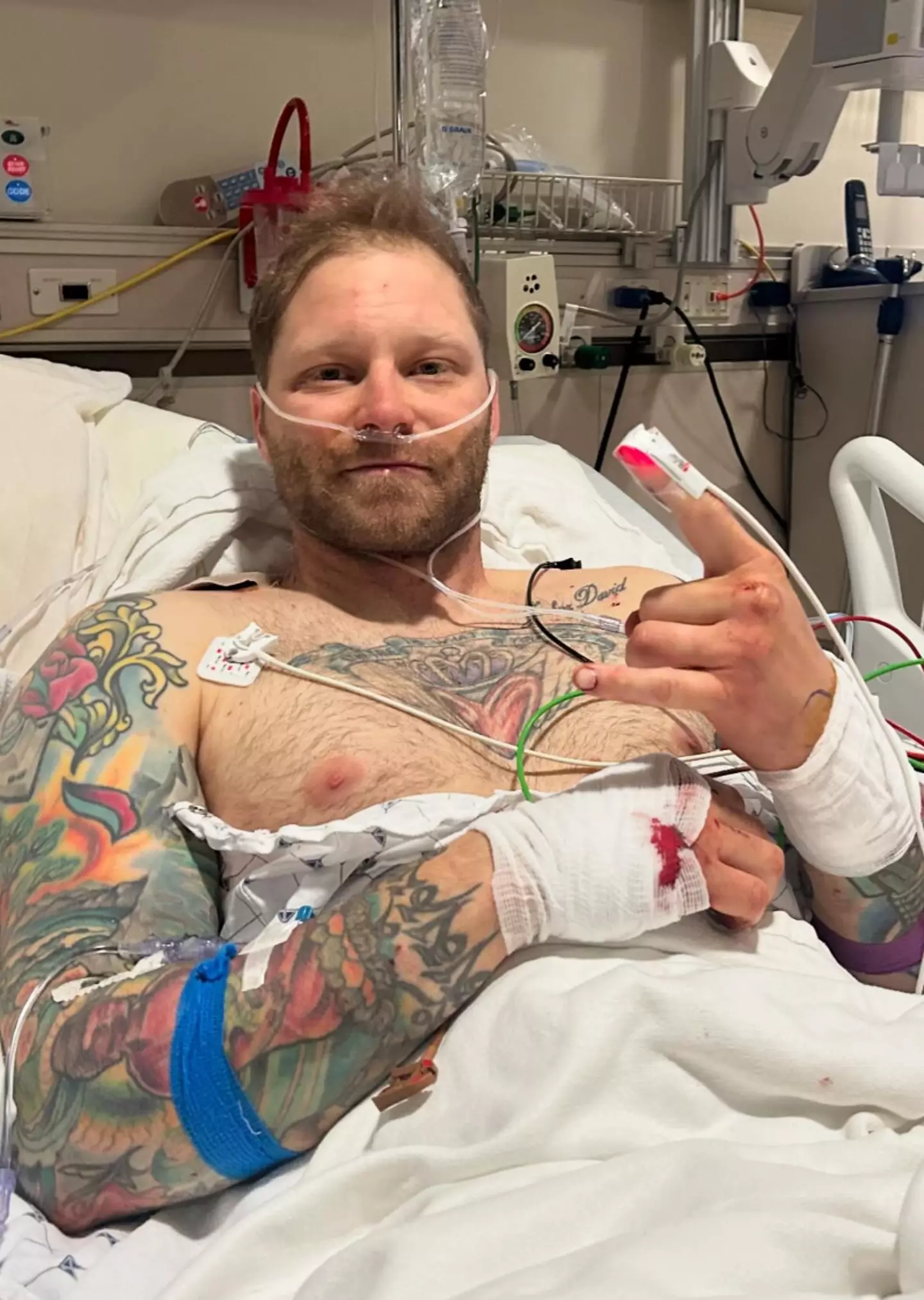 Shayne Patrick Burke, 35, survived an encounter with a female grizzly bear. (Instagram/@n0beefstew4u)