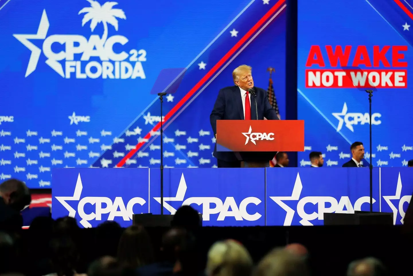 Donald Trump at the Conservative Political Action Conference in Orlando, Florida (Alamy) 