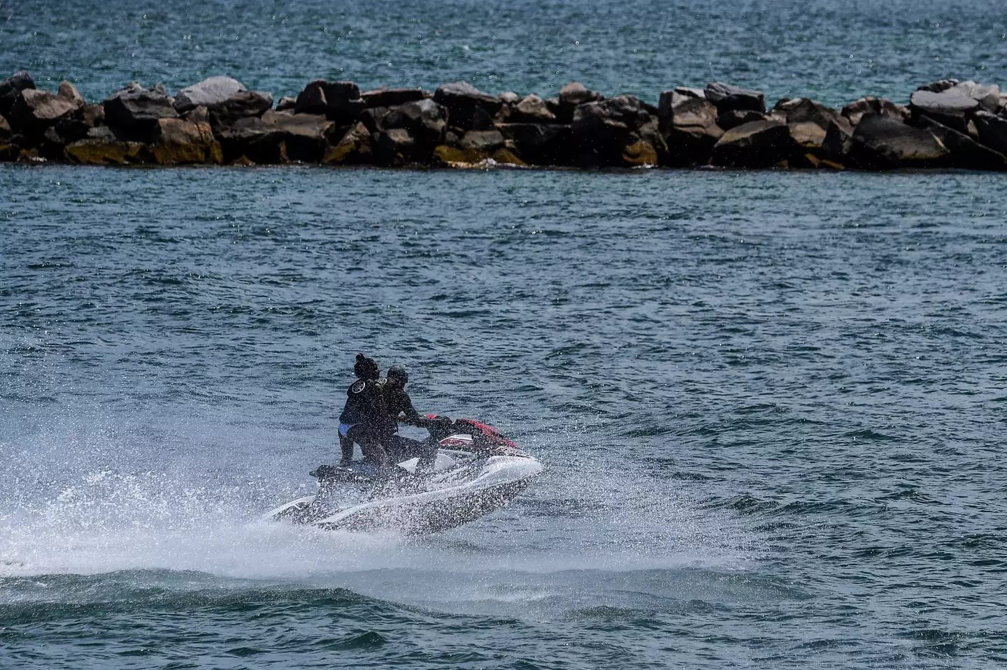 The jet skiers drifted across the border (stock image).