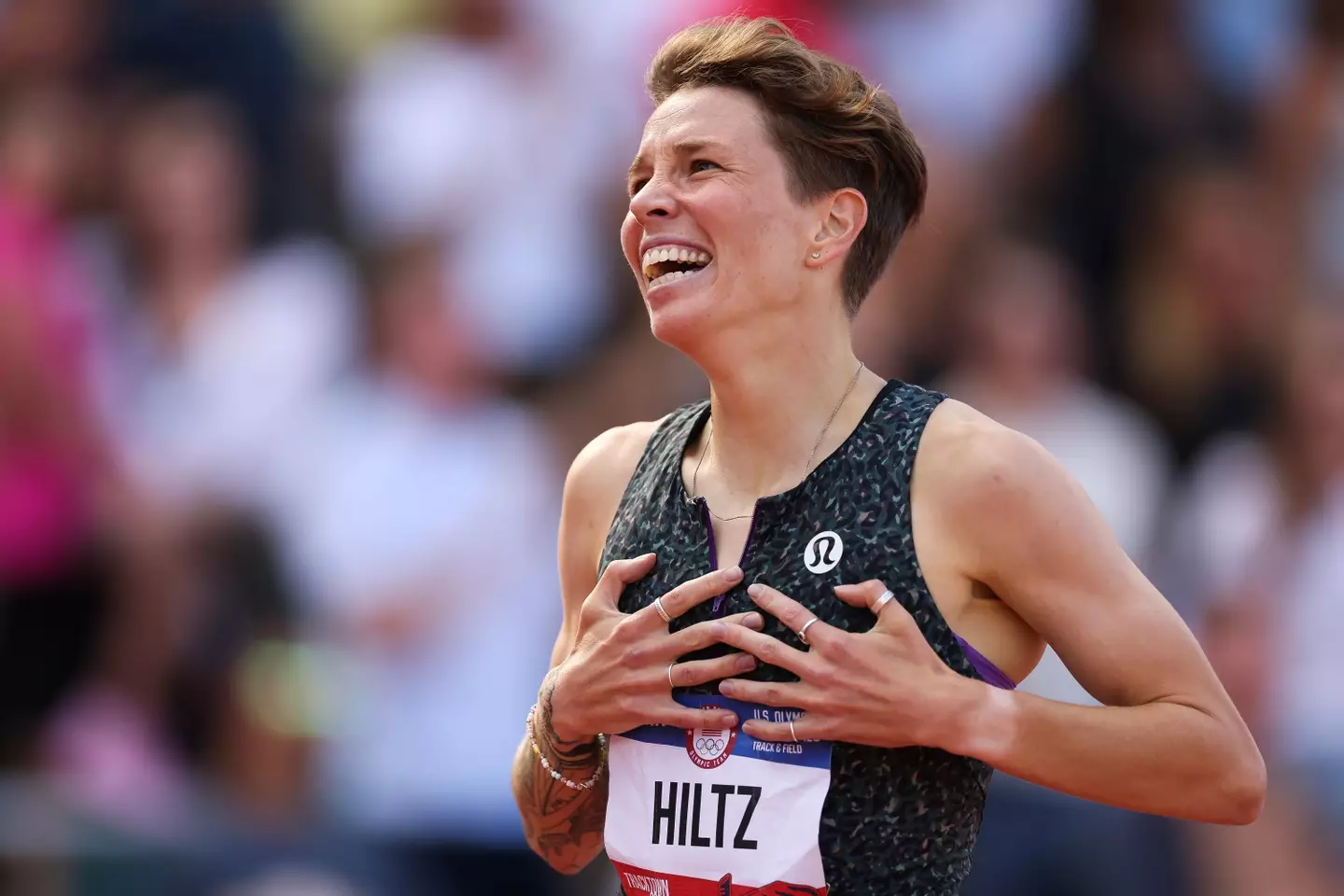 Nikki Hiltz is heading to the Paris Olympics. (Christian Petersen/Getty Images)