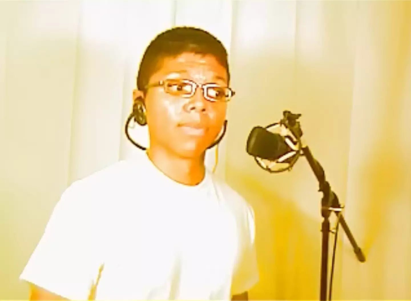 Zonday in the 2007 video. (YouTube / Tay Zonday)