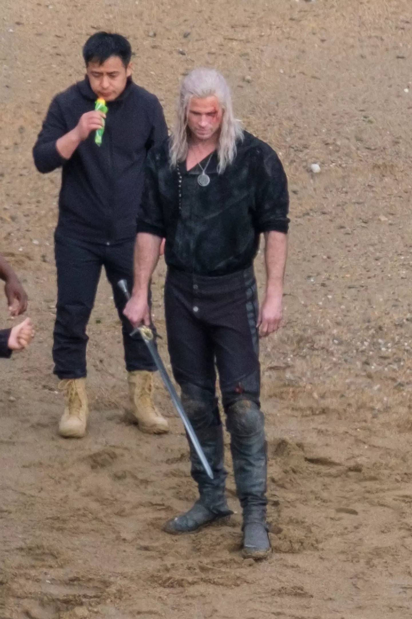 Liam Hemsworth as Geralt. (SplashNews)